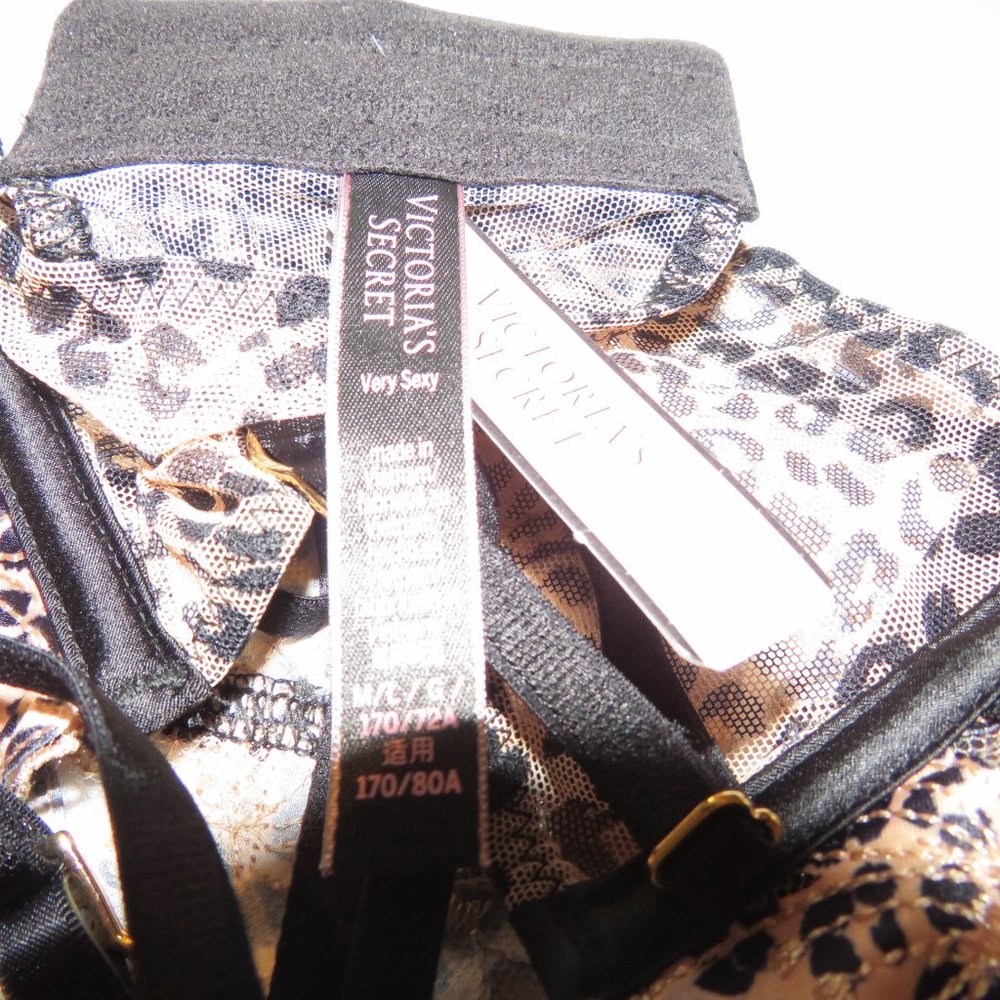 Victoria's Secret Waist Cincher Animal Print Garter Belt  NWT - Picture 6 of 8